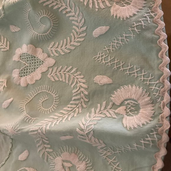 Two Mid Century Hand Embroidered Kitchen Aprons - Picture 11 of 11